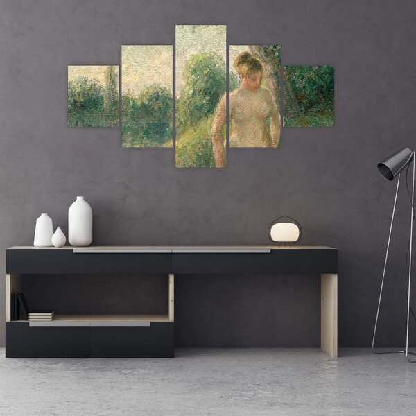 Obraz - Camille Pissarro, The Bather, reprodukcje (125x70 cm)