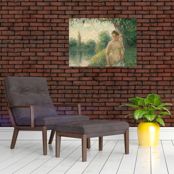Obraz - Camille Pissarro, The Bather, reprodukcje (70x50 cm)