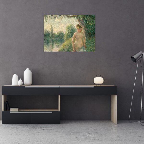 Obraz - Camille Pissarro, The Bather, reprodukcje (70x50 cm)