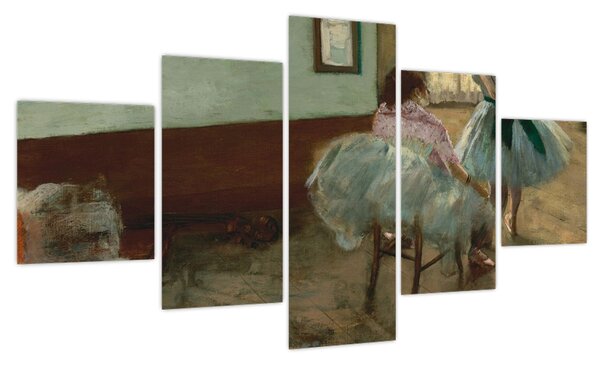Obraz - Edgar Degas, The Dance Lesson, reprodukcje (125x70 cm)