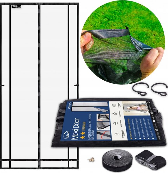 Moskitiera PREMIUM WŁÓKNO SZKLANE na Drzwi Magnetyczna 80/90/100 x 210/220