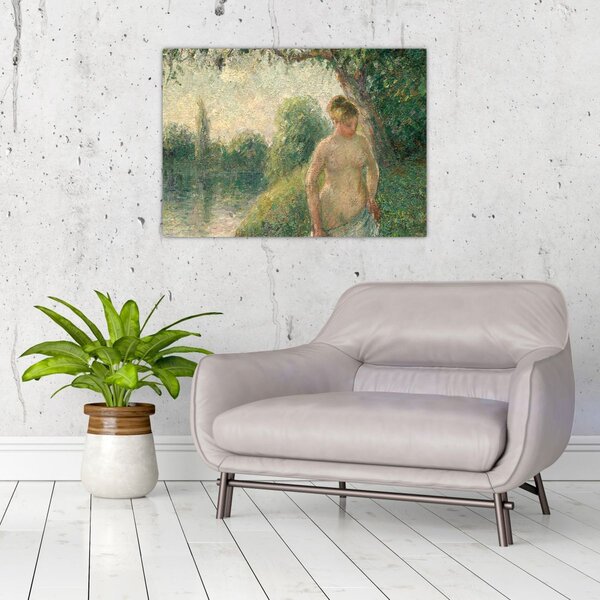 Obraz - Camille Pissarro, The Bather, reprodukcje (70x50 cm)