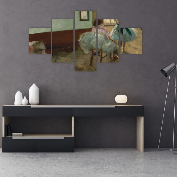 Obraz - Edgar Degas, The Dance Lesson, reprodukcje (125x70 cm)