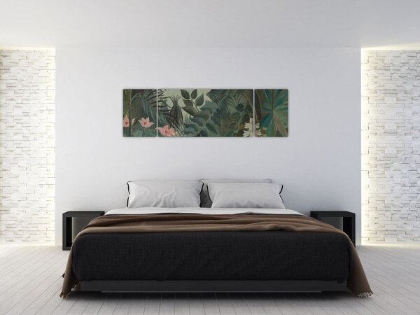 Obraz - Henri Rousseau, The Equatorial Jungle, reprodukcje (170x50 cm)