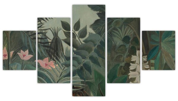 Obraz - Henri Rousseau, The Equatorial Jungle, reprodukcje (125x70 cm)
