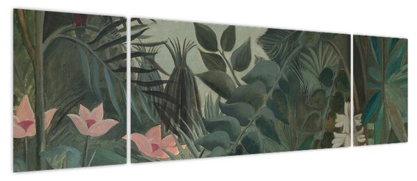 Obraz - Henri Rousseau, The Equatorial Jungle, reprodukcje (170x50 cm)