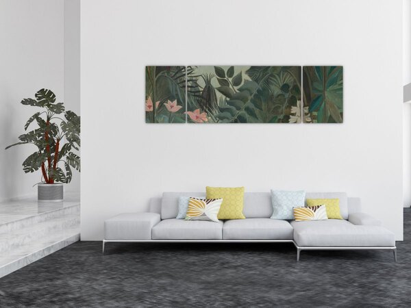 Obraz - Henri Rousseau, The Equatorial Jungle, reprodukcje (170x50 cm)