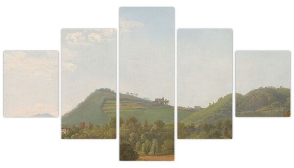 Obraz - Simon Denis, View Near Naples, reprodukcje (125x70 cm)