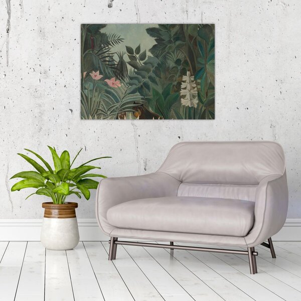 Obraz - Henri Rousseau, The Equatorial Jungle, reprodukcje (70x50 cm)
