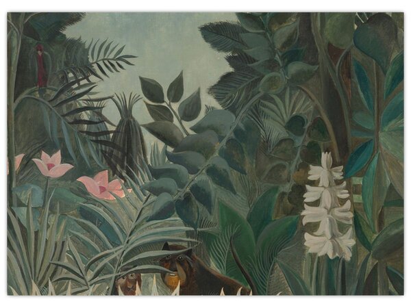 Obraz - Henri Rousseau, The Equatorial Jungle, reprodukcje (70x50 cm)