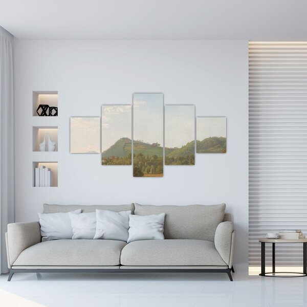 Obraz - Simon Denis, View Near Naples, reprodukcje (125x70 cm)