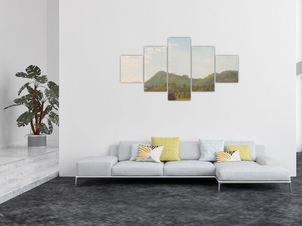 Obraz - Simon Denis, View Near Naples, reprodukcje (125x70 cm)