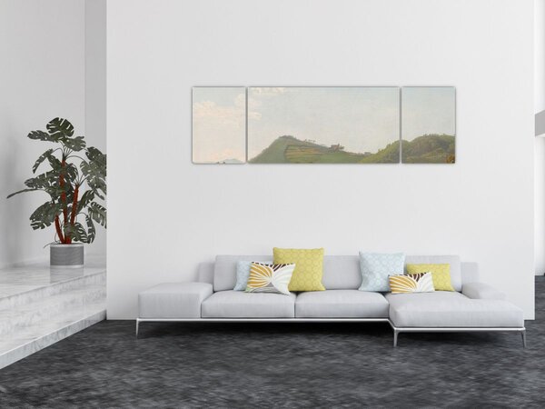 Obraz - Simon Denis, View Near Naples, reprodukcje (170x50 cm)