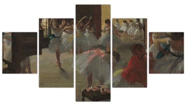 Obraz - Edgar Degas, The Dance Class, reprodukcje (125x70 cm)