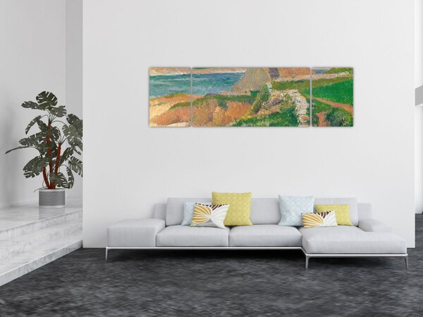 Obraz - Henri Moret, The Island of Raguenez, Brittany, reprodukcje (170x50 cm)