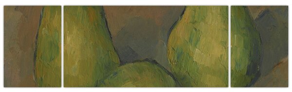 Obraz - Paul Cézanne, Three Pears, reprodukcje (170x50 cm)
