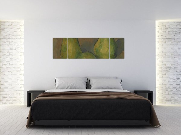 Obraz - Paul Cézanne, Three Pears, reprodukcje (170x50 cm)