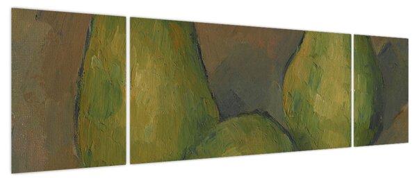 Obraz - Paul Cézanne, Three Pears, reprodukcje (170x50 cm)