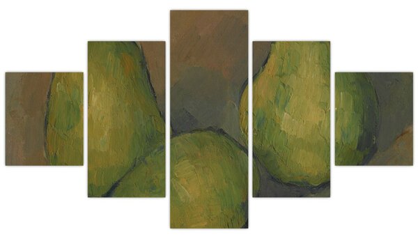 Obraz - Paul Cézanne, Three Pears, reprodukcje (125x70 cm)