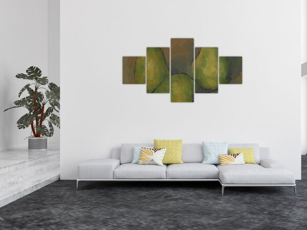 Obraz - Paul Cézanne, Three Pears, reprodukcje (125x70 cm)