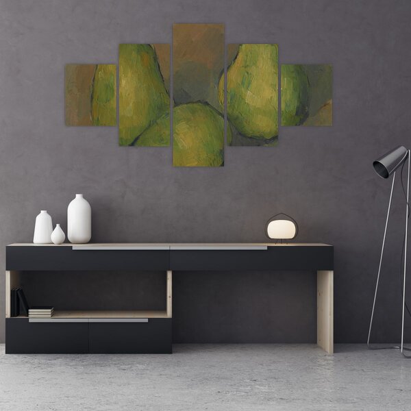 Obraz - Paul Cézanne, Three Pears, reprodukcje (125x70 cm)