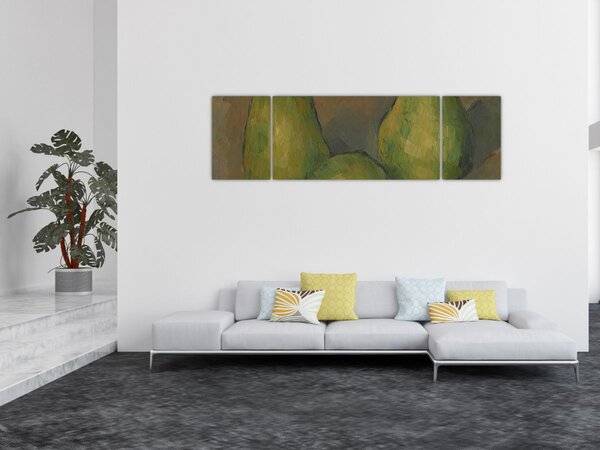 Obraz - Paul Cézanne, Three Pears, reprodukcje (170x50 cm)