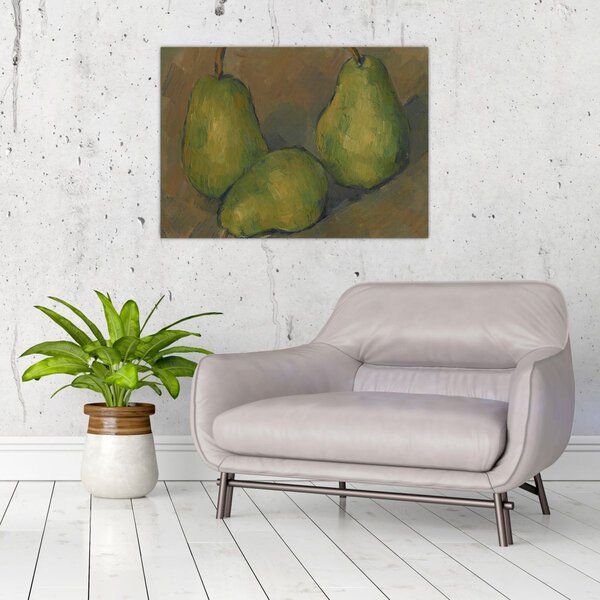 Obraz - Paul Cézanne, Three Pears, reprodukcje (70x50 cm)