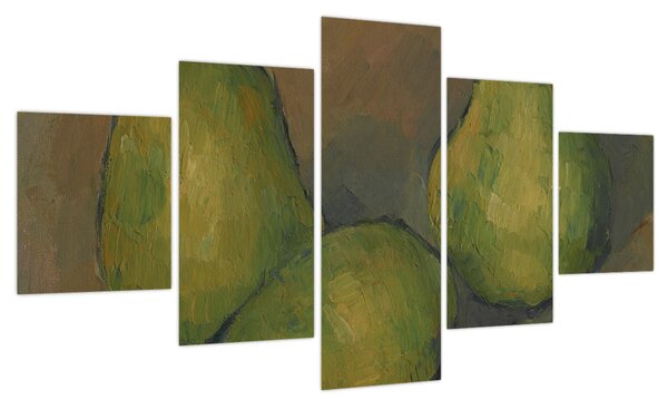Obraz - Paul Cézanne, Three Pears, reprodukcje (125x70 cm)