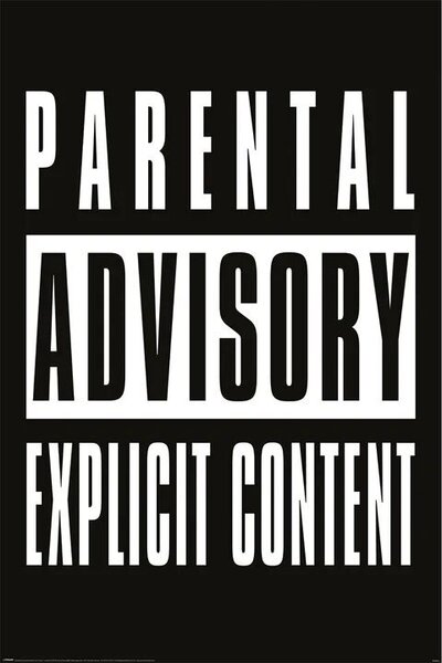 Plakat, Obraz Parental Advisory - Explicit Content, (61 x 91.5 cm)