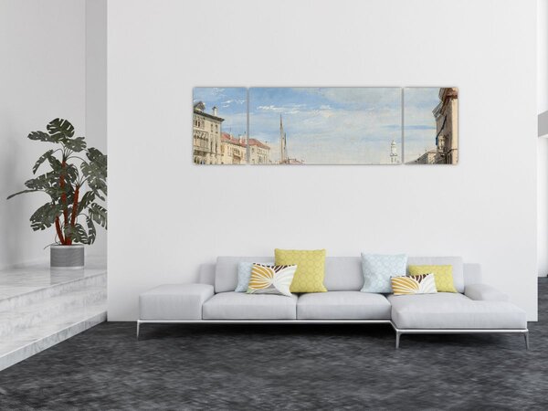 Obraz - Richard Parkes Bonington, The Grand Canal, reprodukcje (170x50 cm)