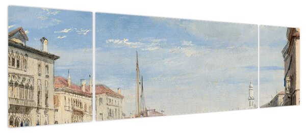 Obraz - Richard Parkes Bonington, The Grand Canal, reprodukcje (170x50 cm)