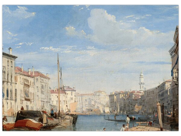 Obraz - Richard Parkes Bonington, The Grand Canal, reprodukcje (70x50 cm)