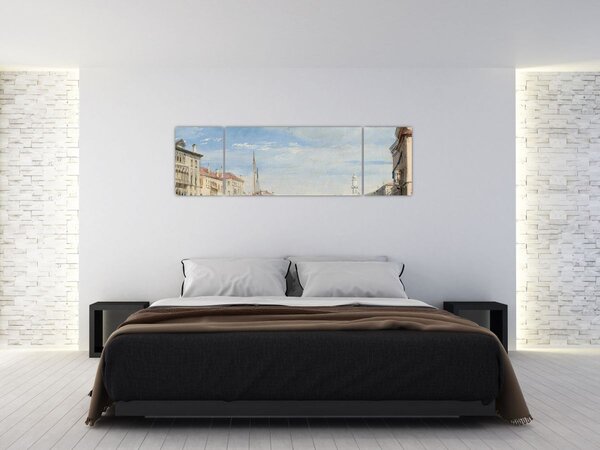 Obraz - Richard Parkes Bonington, The Grand Canal, reprodukcje (170x50 cm)