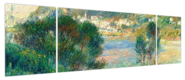 Obraz - Auguste Renoir, View of Monte Carlo from Cap Martin, reprodukcje (170x50 cm)