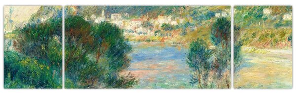 Obraz - Auguste Renoir, View of Monte Carlo from Cap Martin, reprodukcje (170x50 cm)