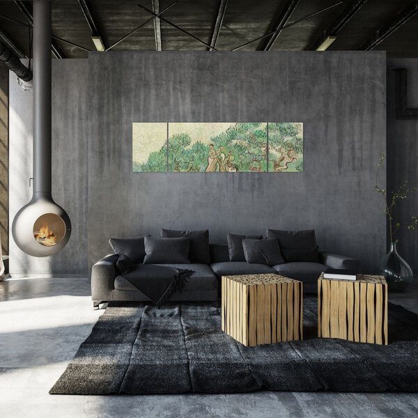 Obraz - Vincent van Gogh, The Olive Orchard, reprodukcje (170x50 cm)