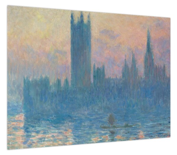 Obraz - Claude Monet, The Houses of Parliament, Sunset, reprodukcje (70x50 cm)