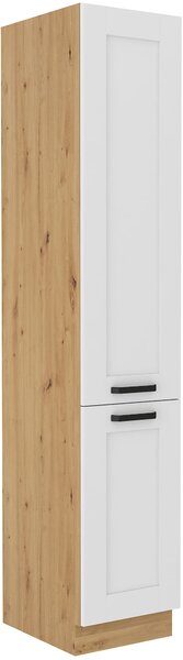 Wysoka szafka kuchenna słupek LUNA 40 DK-210 2F Biały/Dąb Artisan