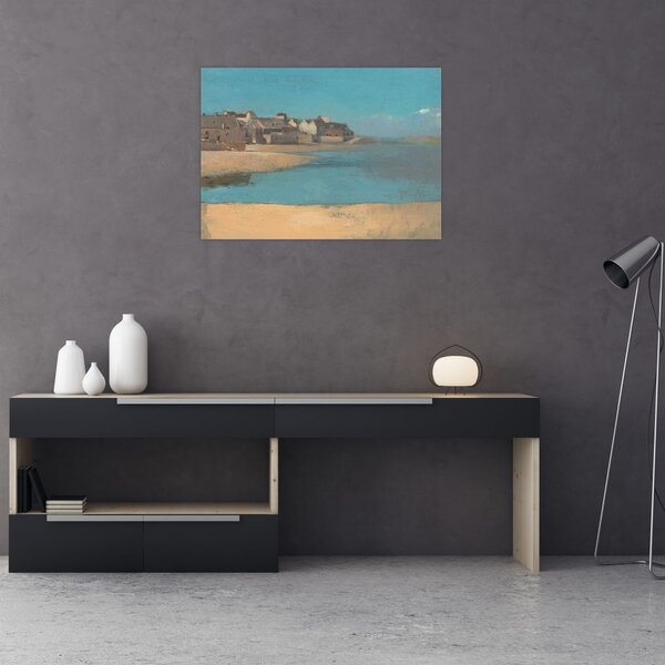 Obraz - Odilon Redon, Village by the Sea in Brittany, reprodukcje (70x50 cm)