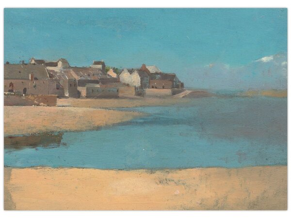 Obraz - Odilon Redon, Village by the Sea in Brittany, reprodukcje (70x50 cm)