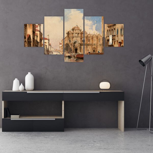 Obraz - Jules-Romain Joyant, The Scuola di San Marco, Venice, reprodukcje (125x70 cm)