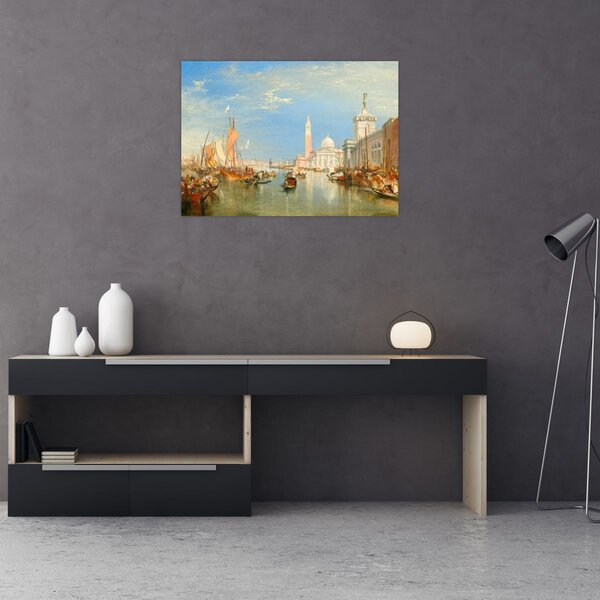 Obraz - Joseph Mallord William Turner, Venice the Dogana and San Giorgio Maggiore, reprodukcje (70x50 cm)