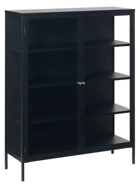 Czarna metalowa witryna 110x140 cm Carmel – Unique Furniture