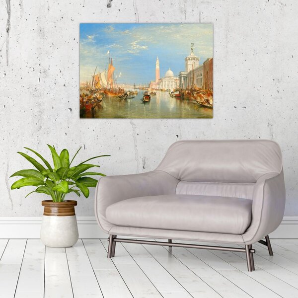 Obraz - Joseph Mallord William Turner, Venice the Dogana and San Giorgio Maggiore, reprodukcje (70x50 cm)