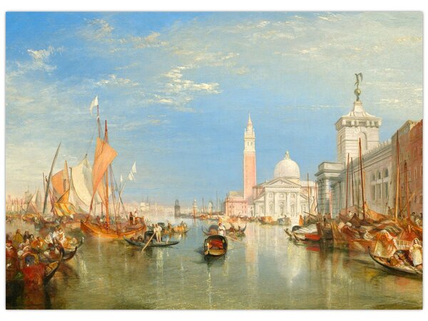 Obraz - Joseph Mallord William Turner, Venice the Dogana and San Giorgio Maggiore, reprodukcje (70x50 cm)