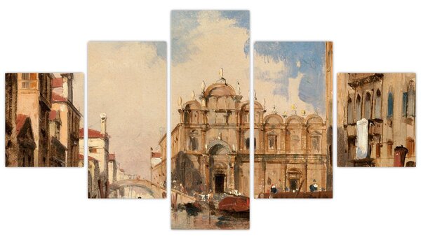 Obraz - Jules-Romain Joyant, The Scuola di San Marco, Venice, reprodukcje (125x70 cm)
