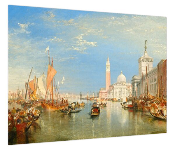 Obraz - Joseph Mallord William Turner, Venice the Dogana and San Giorgio Maggiore, reprodukcje (70x50 cm)