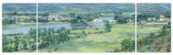 Obraz - Theodore Robinson, The Valley of the Seine, From the Hills of Giverny, reprodukcje (170x50 cm)