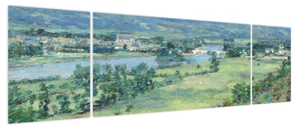 Obraz - Theodore Robinson, The Valley of the Seine, From the Hills of Giverny, reprodukcje (170x50 cm)