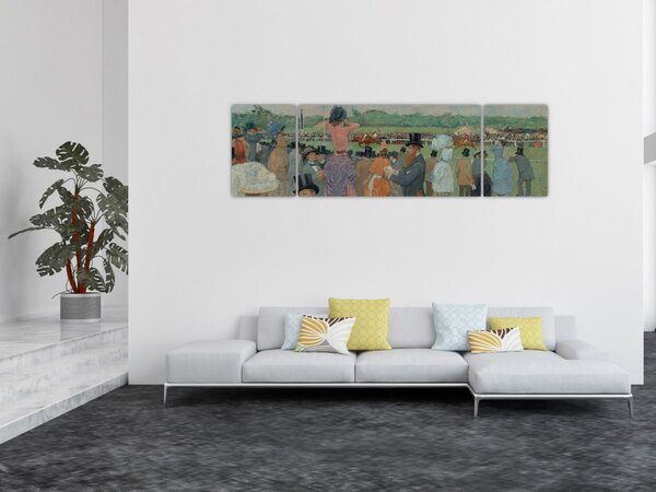Obraz - Jean-Louis Forain, The Races at Longchamp, reprodukcje (170x50 cm)